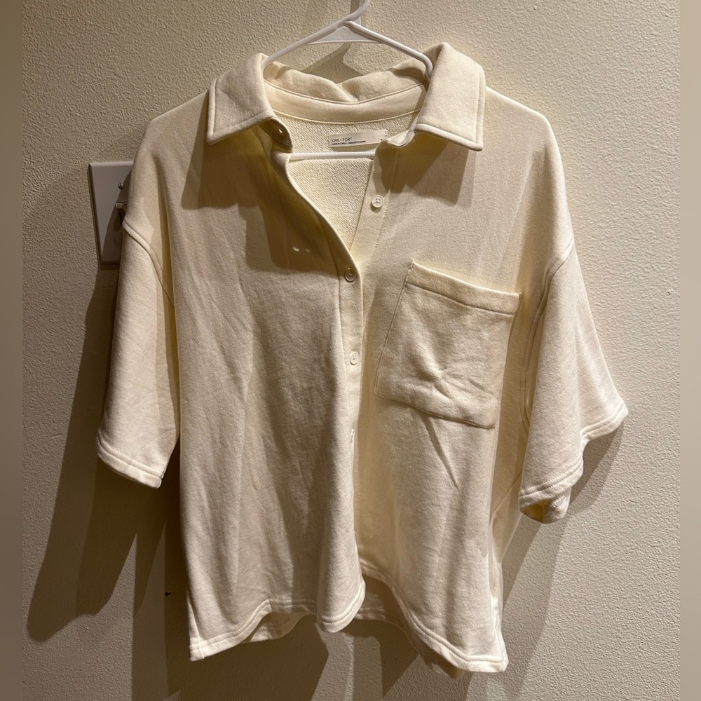 OAK + FORT cream polo